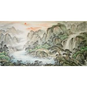 韦杰球国画作品《【高山流水6】作者韦杰球》价格720.00元