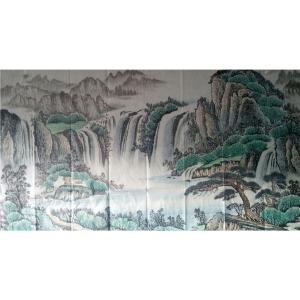 韦杰球国画作品《【高山流水10】作者韦杰球》价格720.00元
