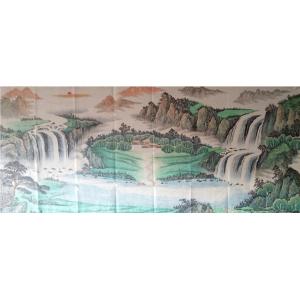 韦杰球国画作品《【高山流水15】作者韦杰球》价格720.00元