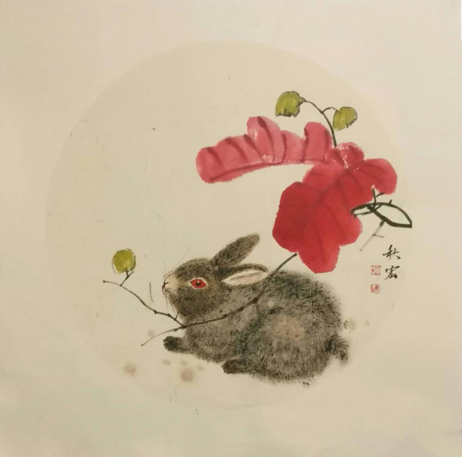 陈秋宏国画作品《【红叶】作者陈秋宏》【图0】