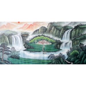 艺术品图片：艺术家韦杰球国画作品名称《【高山流水36】作者韦杰球》价格720.00 元