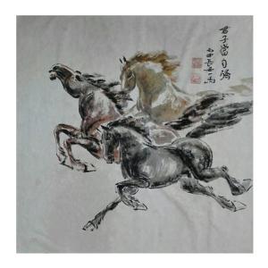 艺术品图片：艺术家邵西安国画作品名称《【君子当自强】作者邵西安》价格3840.00 元