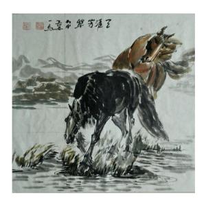 艺术品图片：艺术家邵西安国画作品名称《【天涯芳草二】作者邵西安》价格3840.00 元