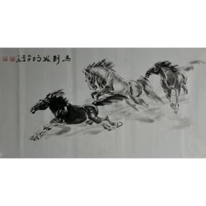 艺术品图片：艺术家邵西安国画作品名称《【马到功成】作者邵西安》价格7680.00 元