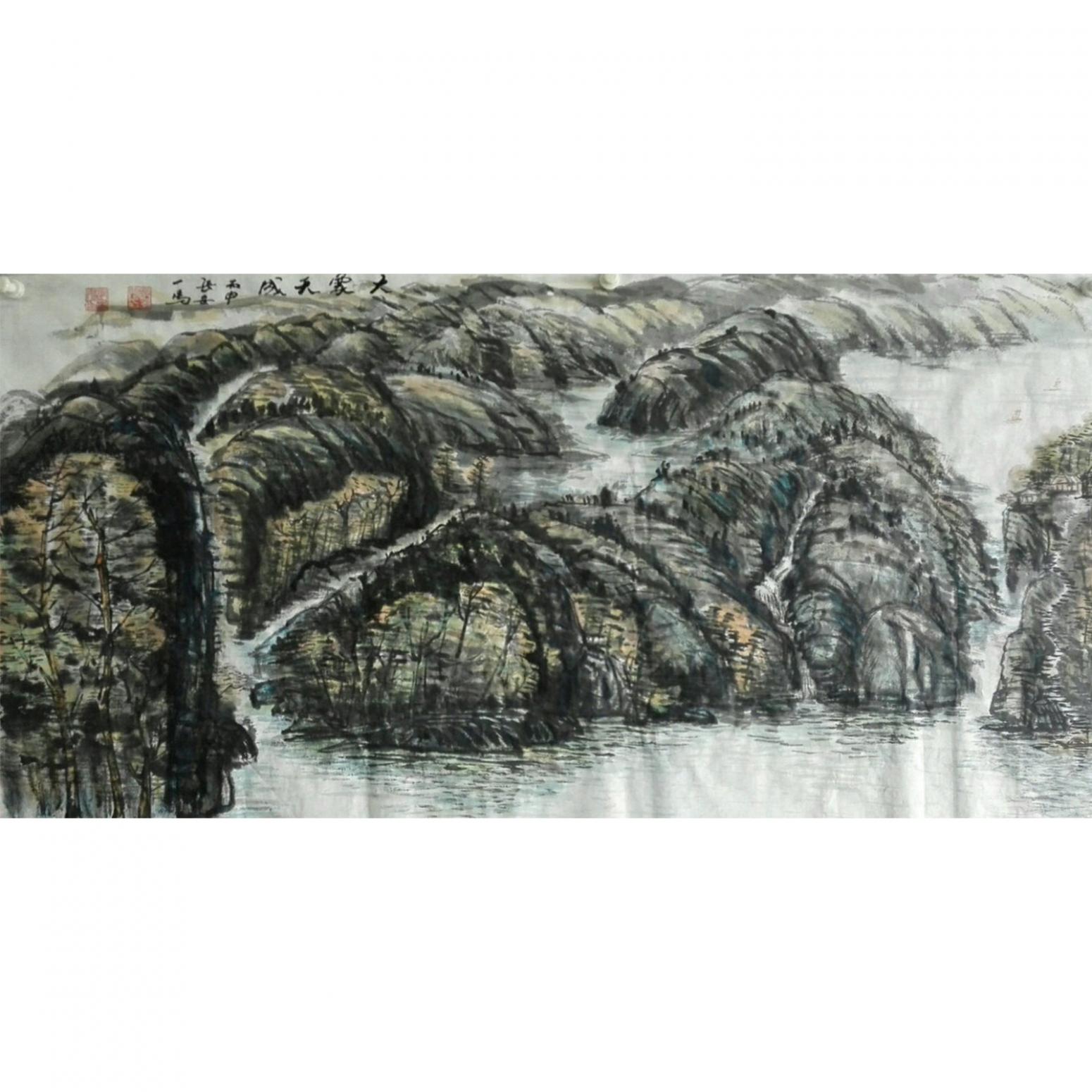 邵西安国画作品《【大象天成】作者邵西安》