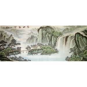 艺术品图片：艺术家韦杰球国画作品名称《【高山流水52】作者韦杰球》价格720.00 元