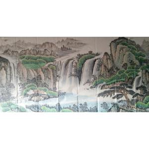 艺术品图片：艺术家韦杰球国画作品名称《【高山流水57】作者韦杰球》价格720.00 元