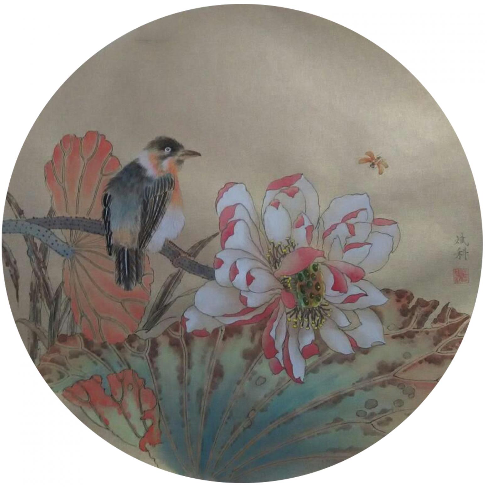 傅斌科国画作品《【莲】作者傅斌科》