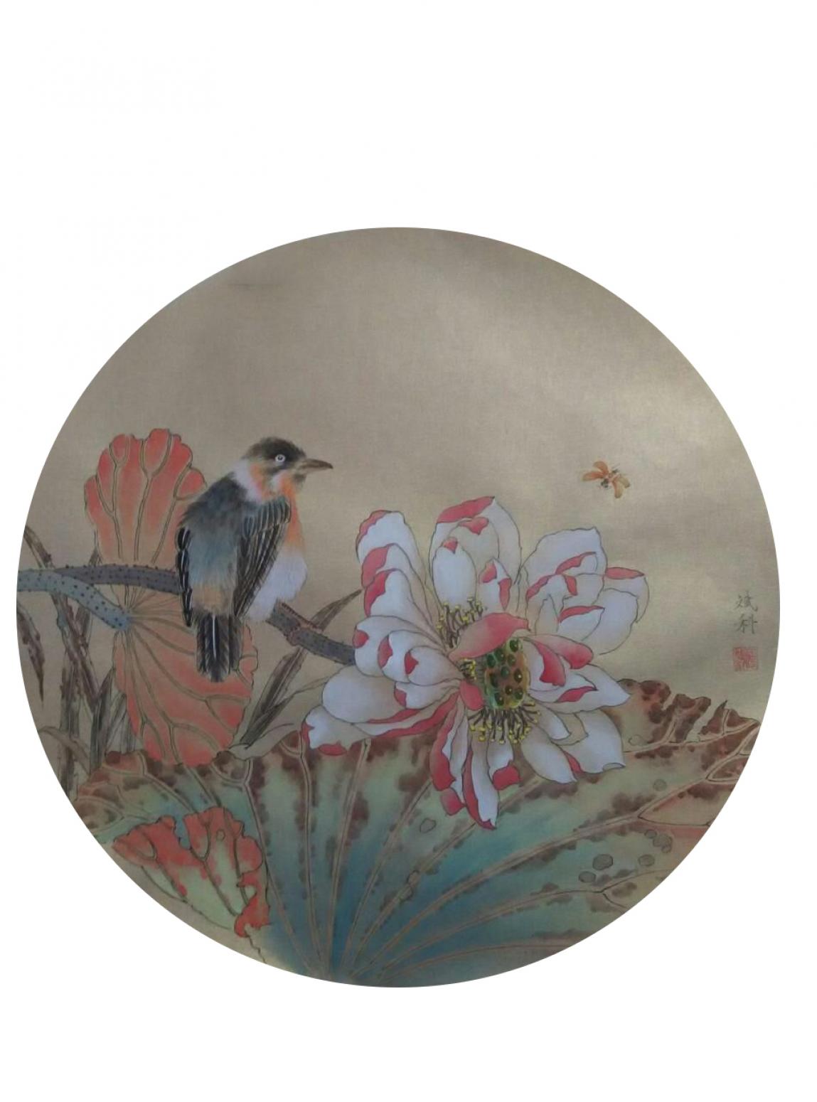 傅斌科国画作品《【莲】作者傅斌科》【图0】