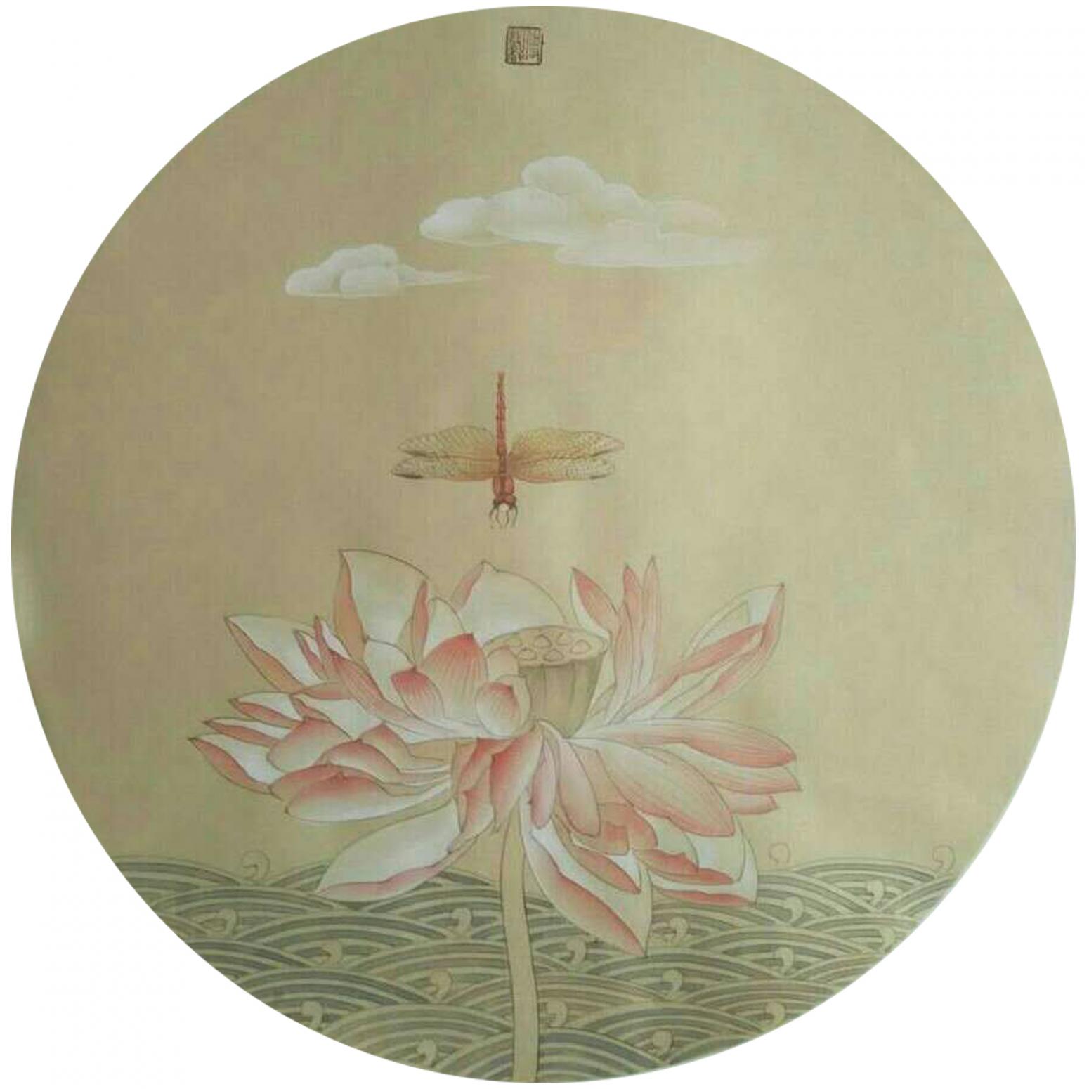 傅斌科国画作品《【莲】作者傅斌科》