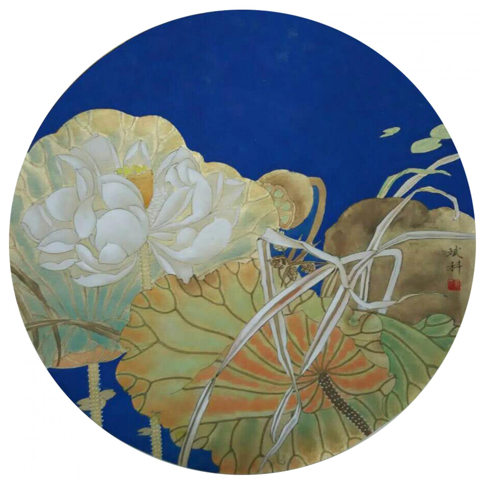 傅斌科国画作品《【荷】作者傅斌科》