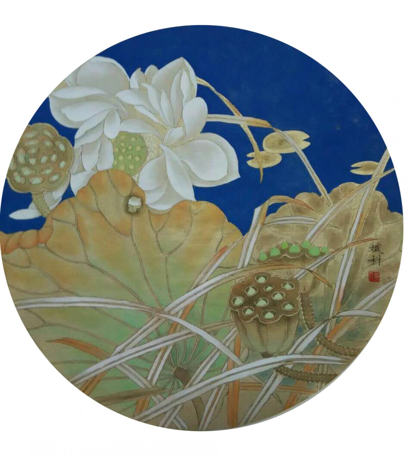 傅斌科国画作品《【荷】作者傅斌科》【图0】