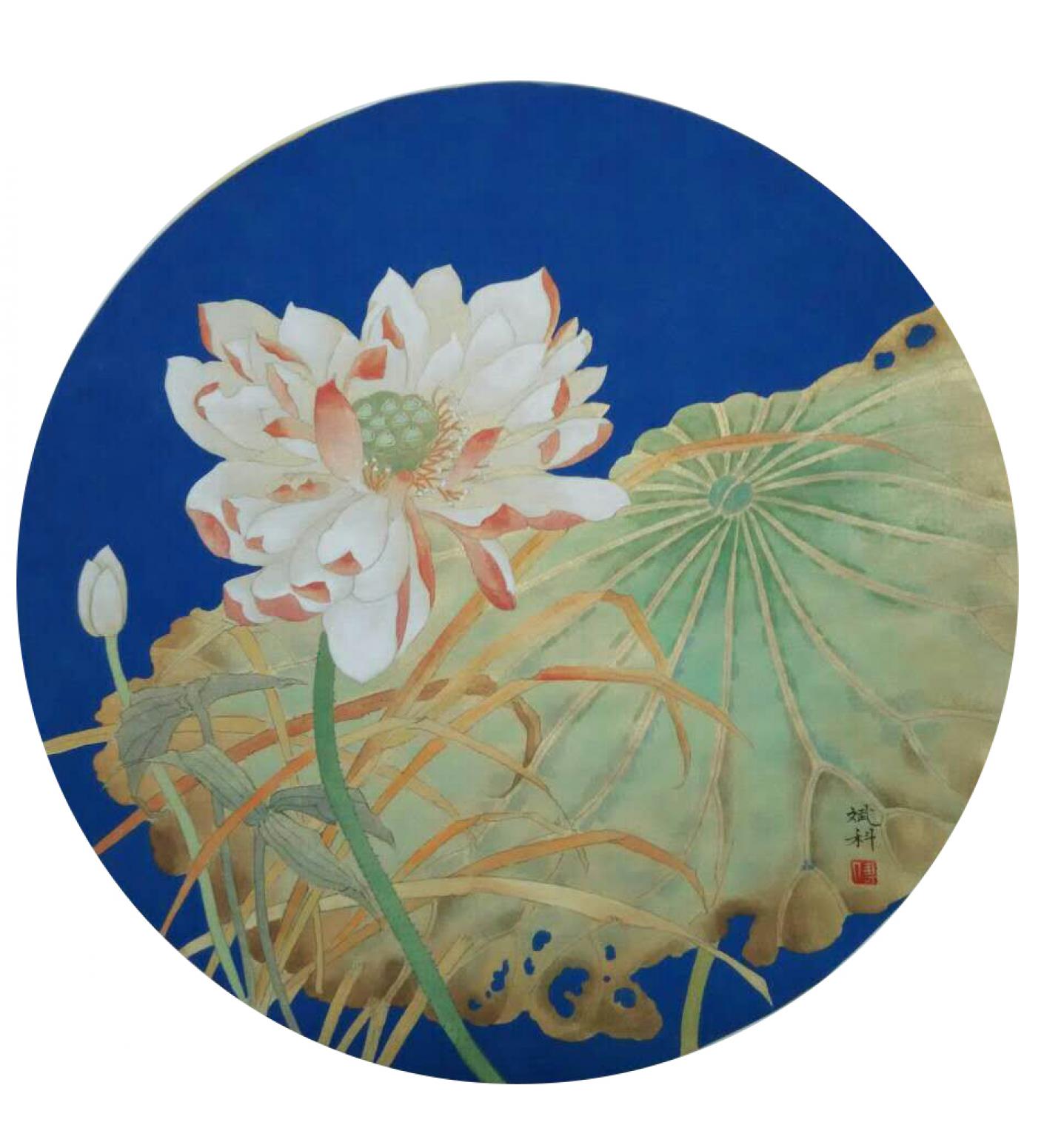 傅斌科国画作品《【莲】作者傅斌科》【图0】