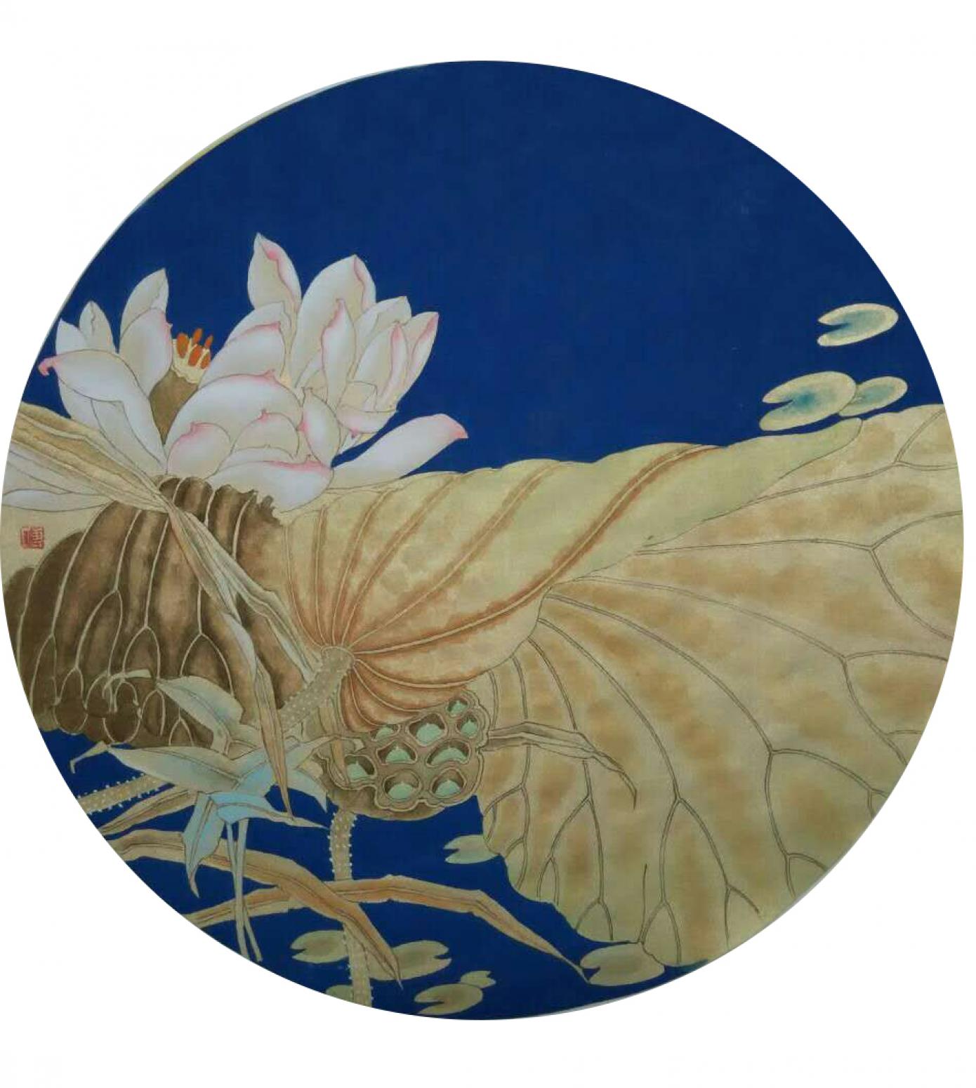 傅斌科国画作品《【莲】作者傅斌科》【图0】