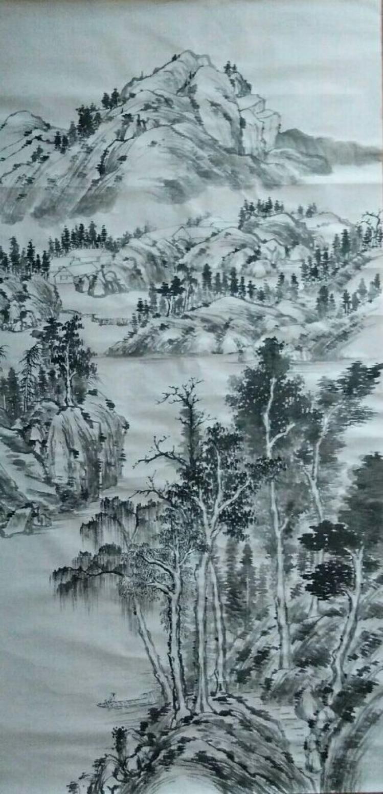 陈亚龙国画作品《【山水8】作者陈亚龙》【图0】