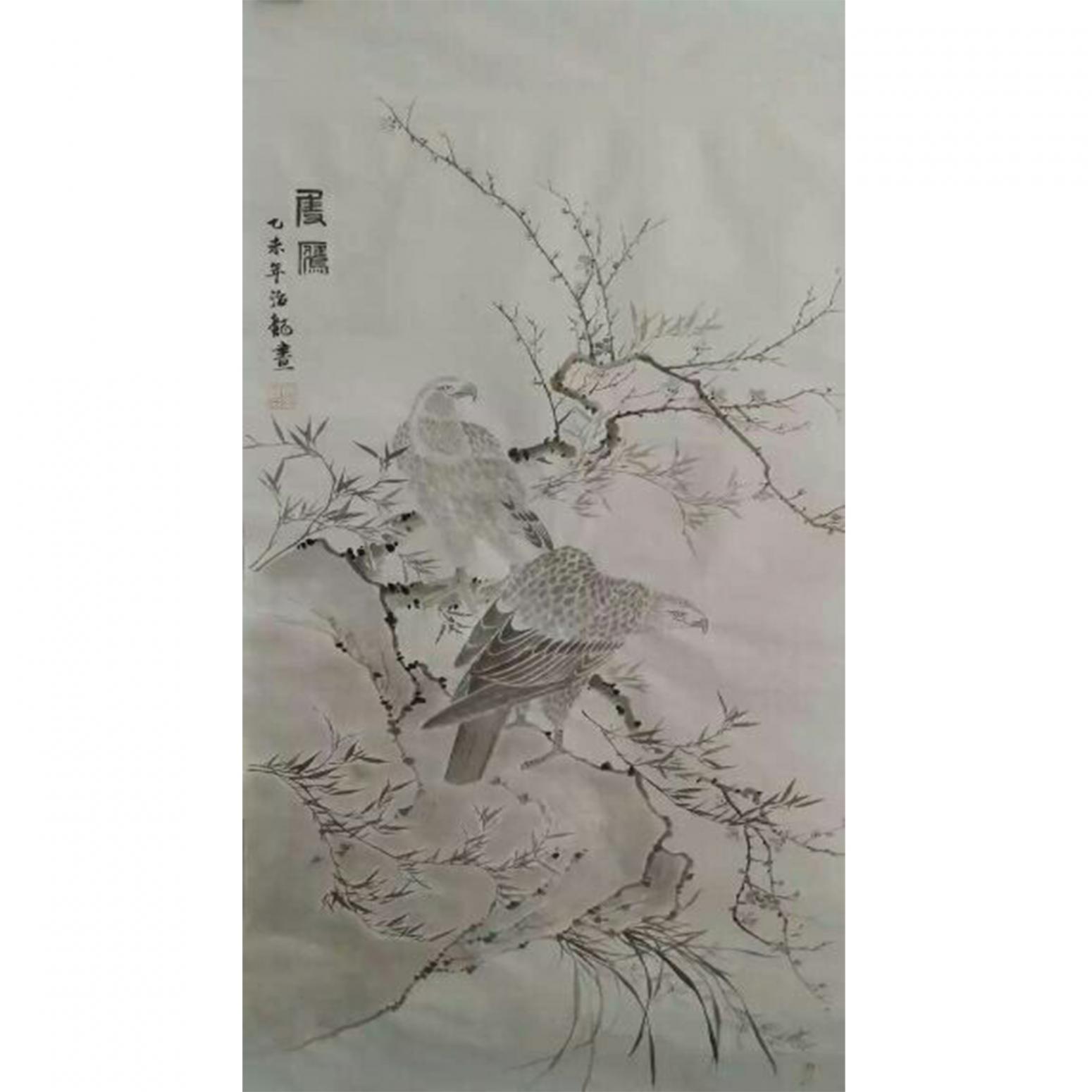 黄治龙国画作品《【花鸟】作者黄治龙》