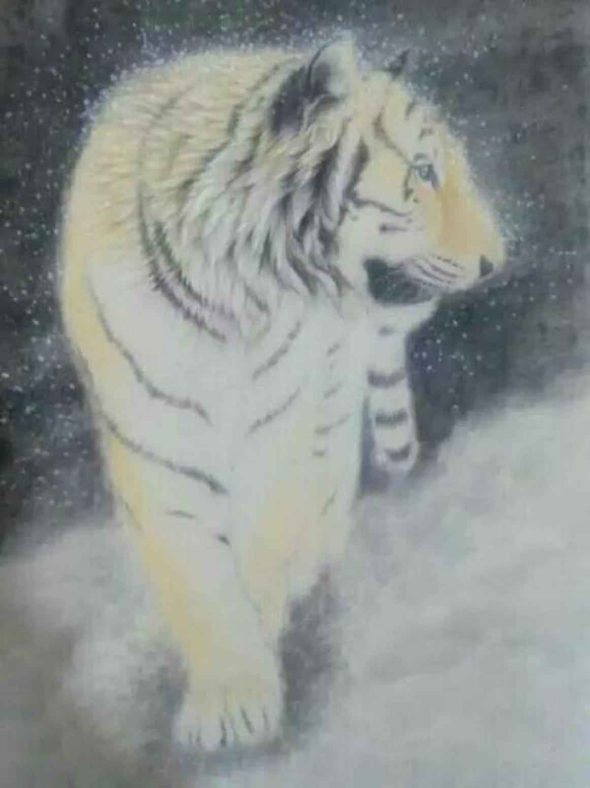 黄治龙国画作品《【老虎】作者黄治龙》【图0】