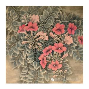 艺术品图片：艺术家鞠国文国画作品名称《【花】作者鞠国文》价格9600.00 元