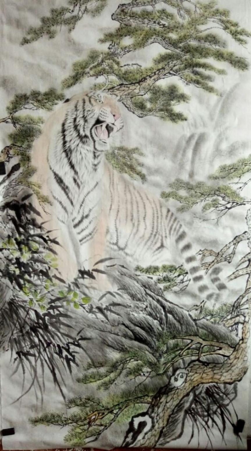 黄治龙国画作品《【咆哮】作者黄治龙》【图0】