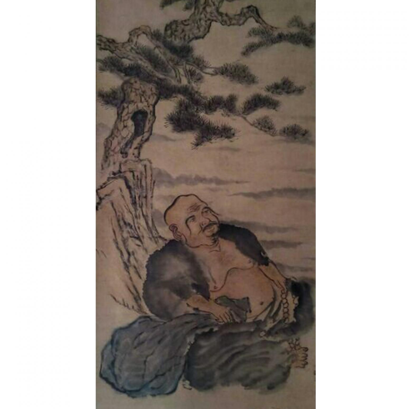 黄治龙国画作品《【休息】作者黄治龙》