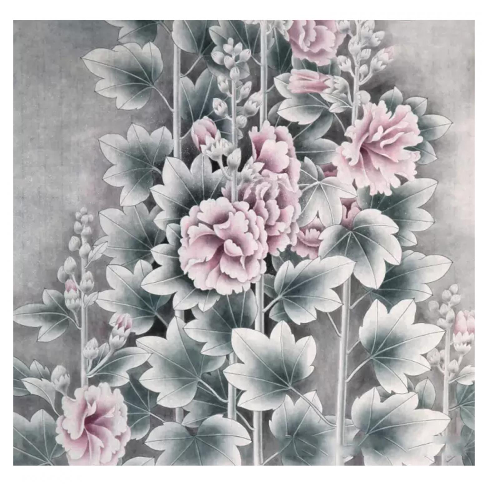 鞠国文国画作品《【花】作者鞠国文》