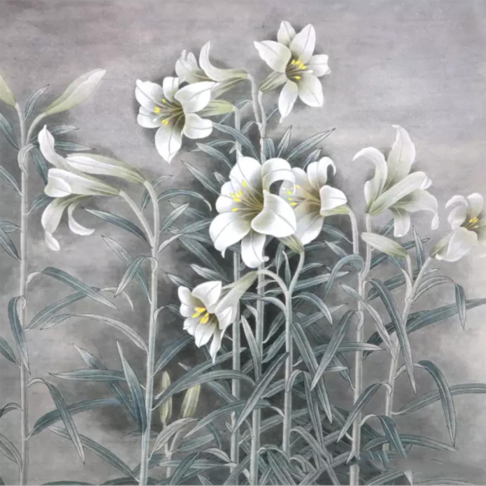 鞠国文国画作品《【百合】作者鞠国文》【图0】