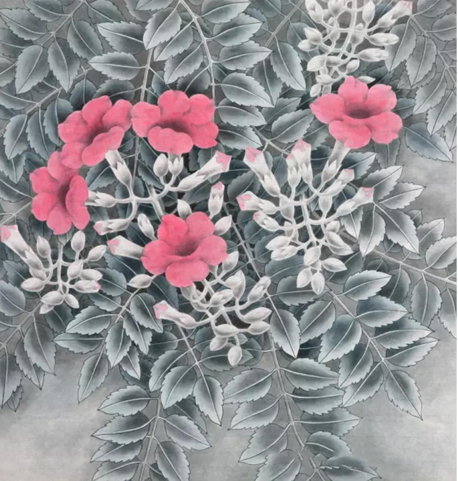 鞠国文国画作品《【花】作者鞠国文》【图0】