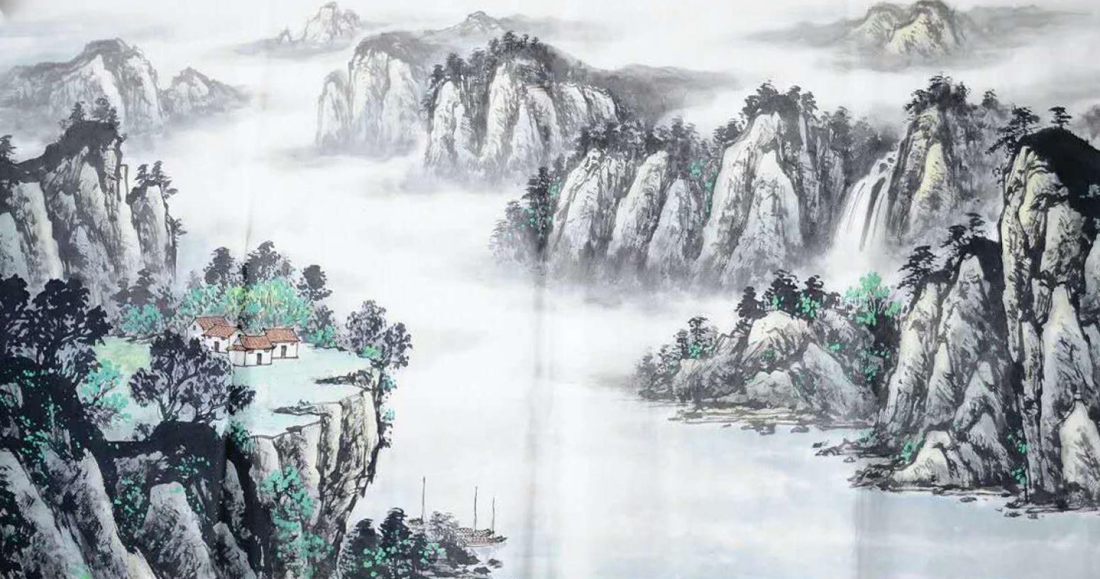 刘恒胜国画作品《【山水3】作者刘恒胜》【图0】