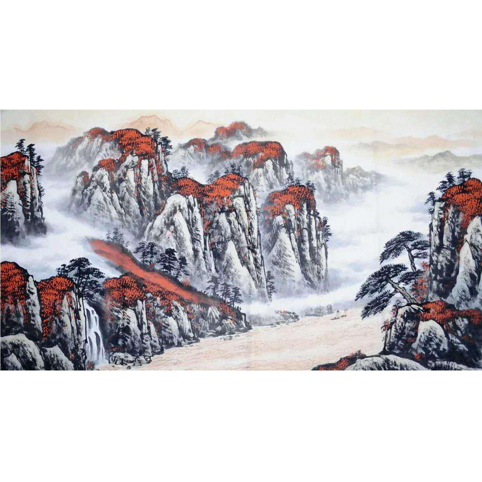 刘恒胜国画作品《【山水5】作者刘恒胜》