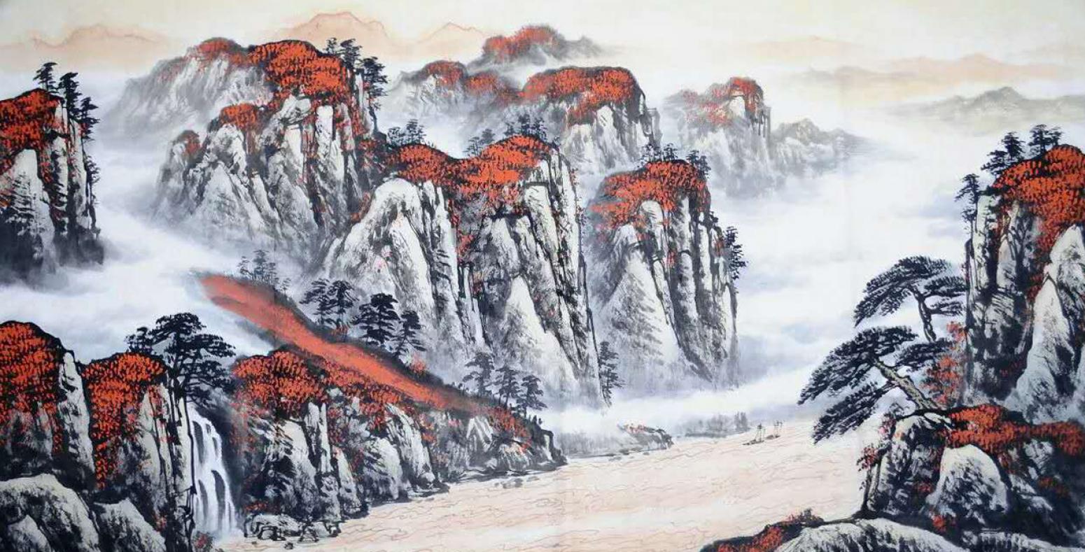 刘恒胜国画作品《【山水5】作者刘恒胜》【图0】