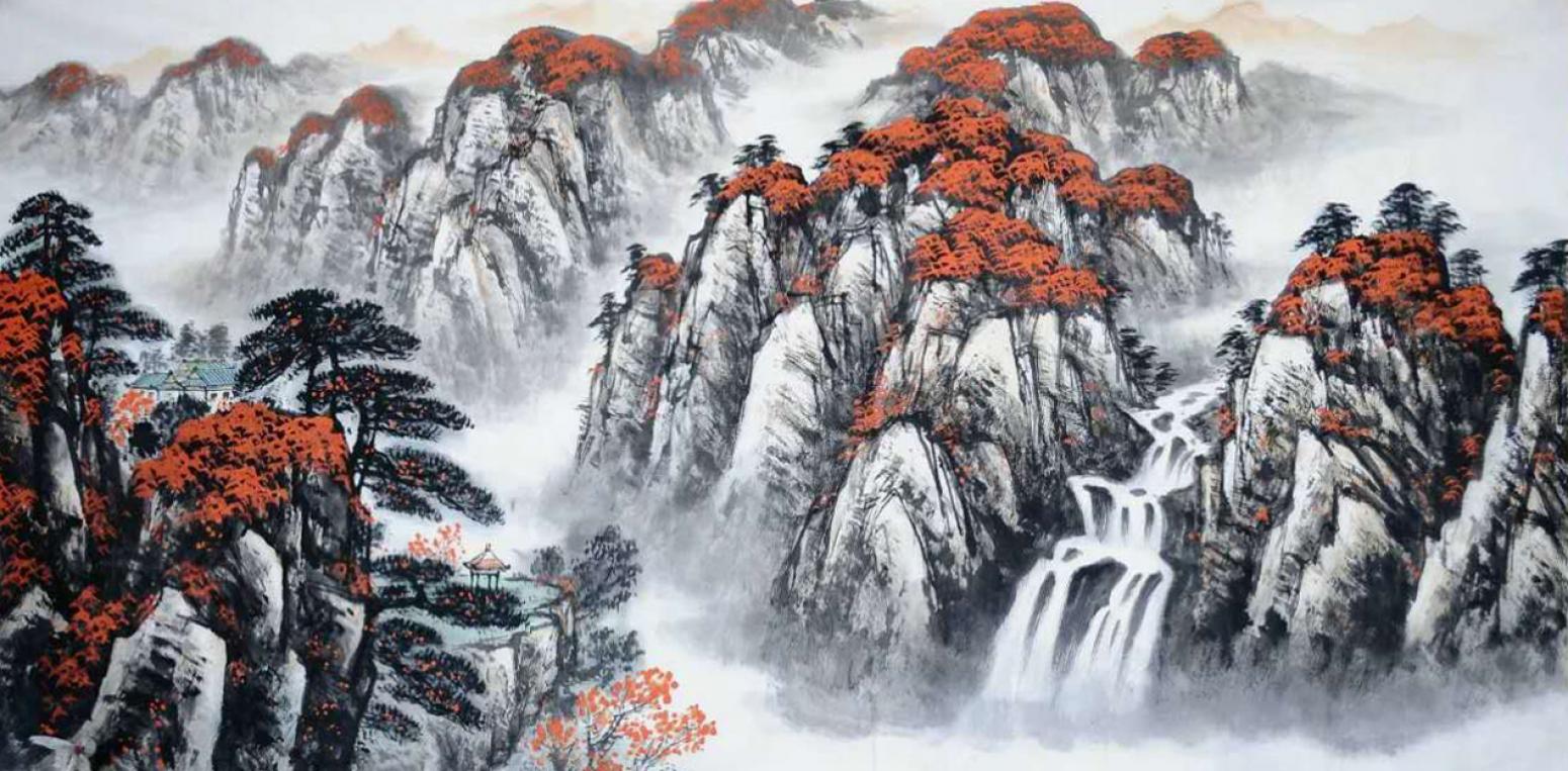 刘恒胜国画作品《【山水6】作者刘恒胜》【图0】