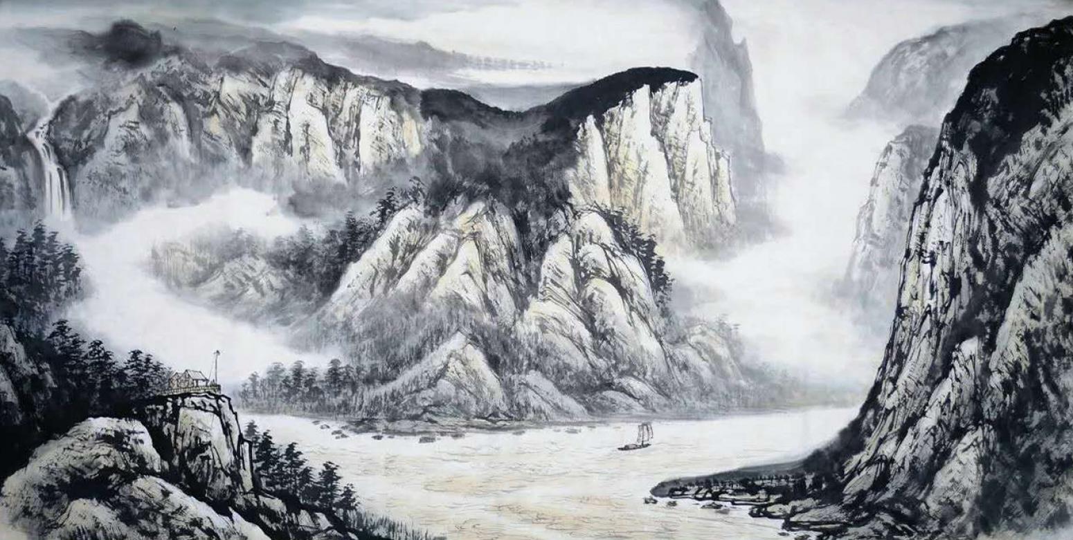 刘恒胜国画作品《【山水7】作者刘恒胜》【图0】