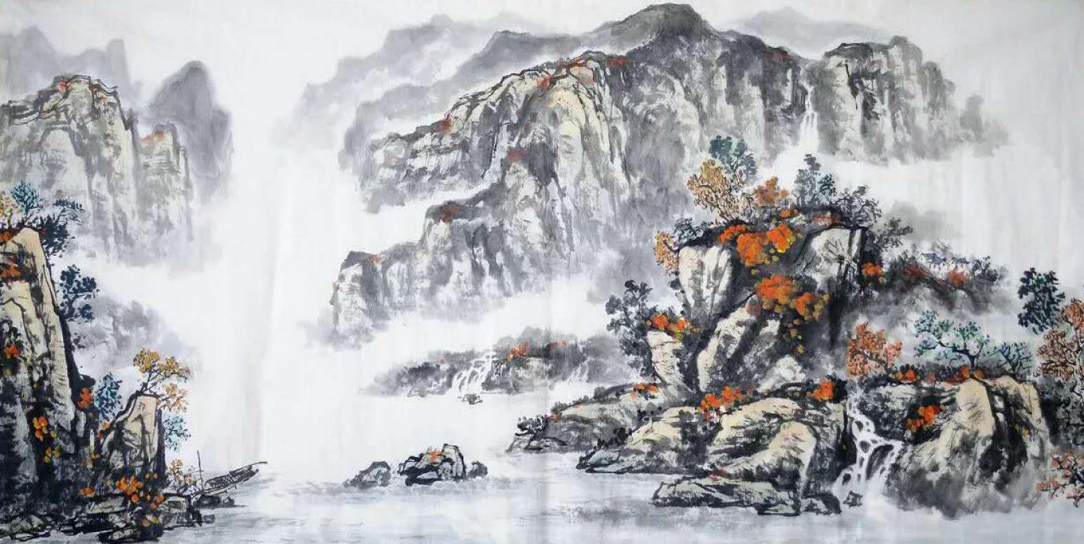 刘恒胜国画作品《【山水8】作者刘恒胜》【图0】