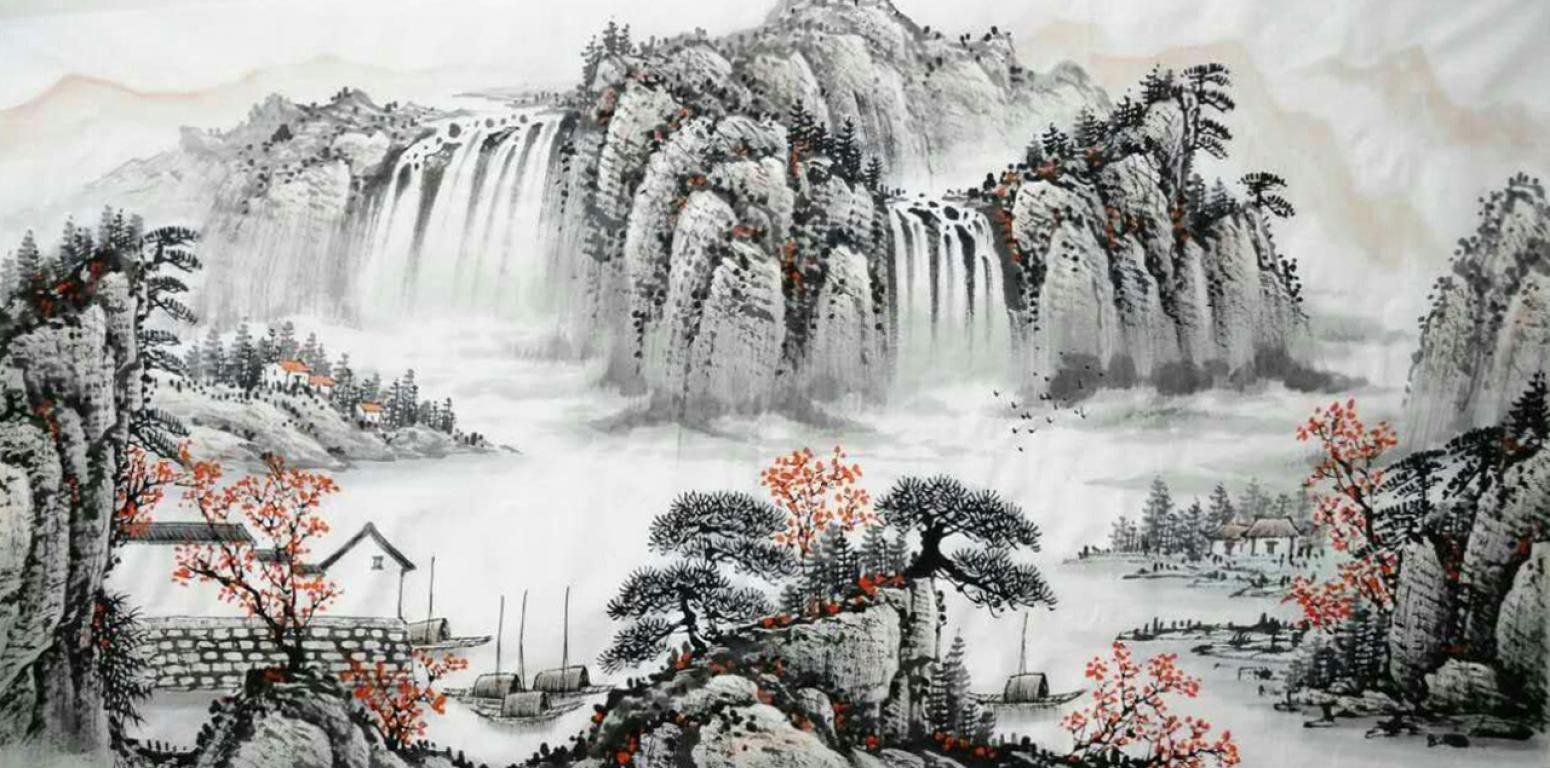 刘恒胜国画作品《【山水12】作者刘恒胜》【图0】