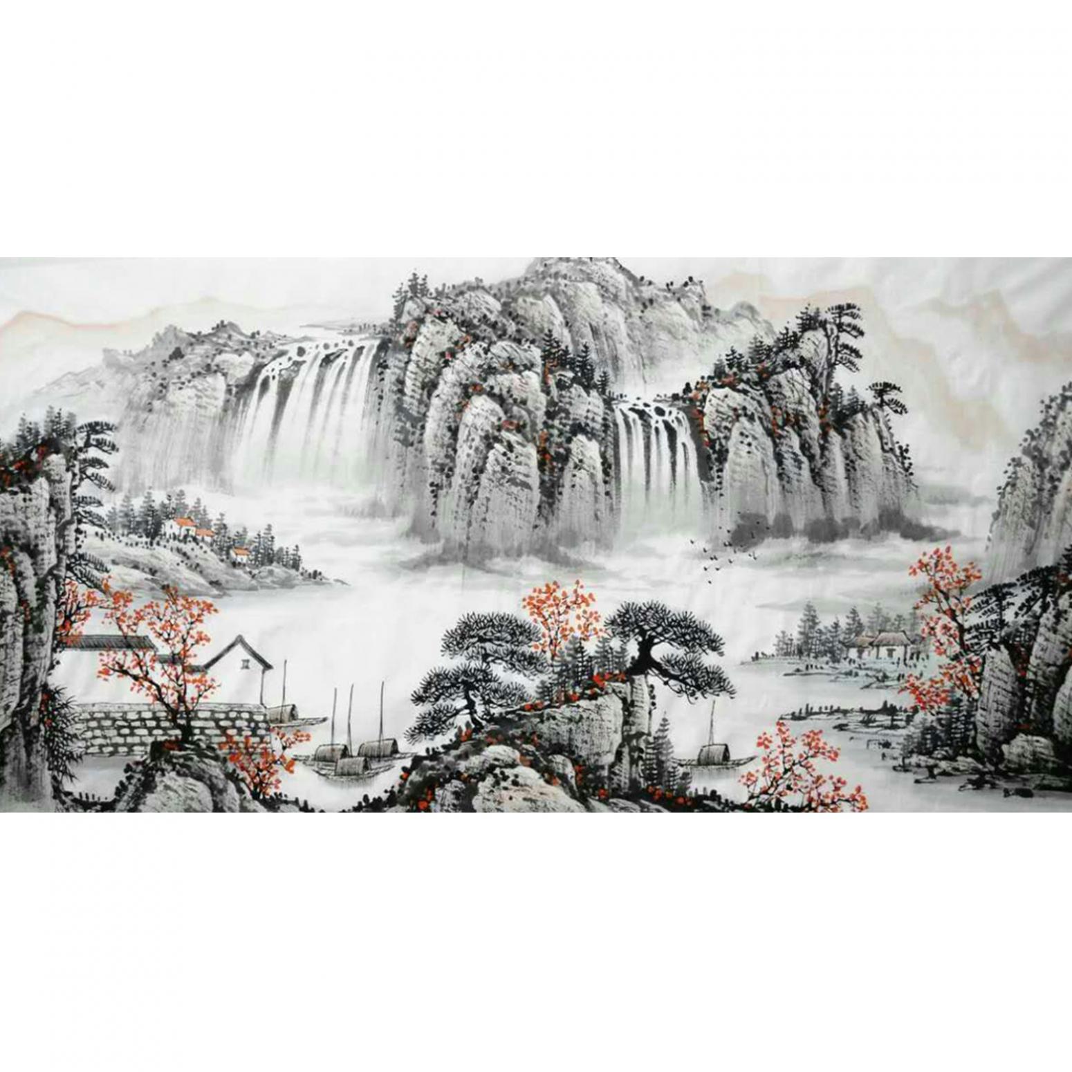 刘恒胜国画作品《【山水12】作者刘恒胜》