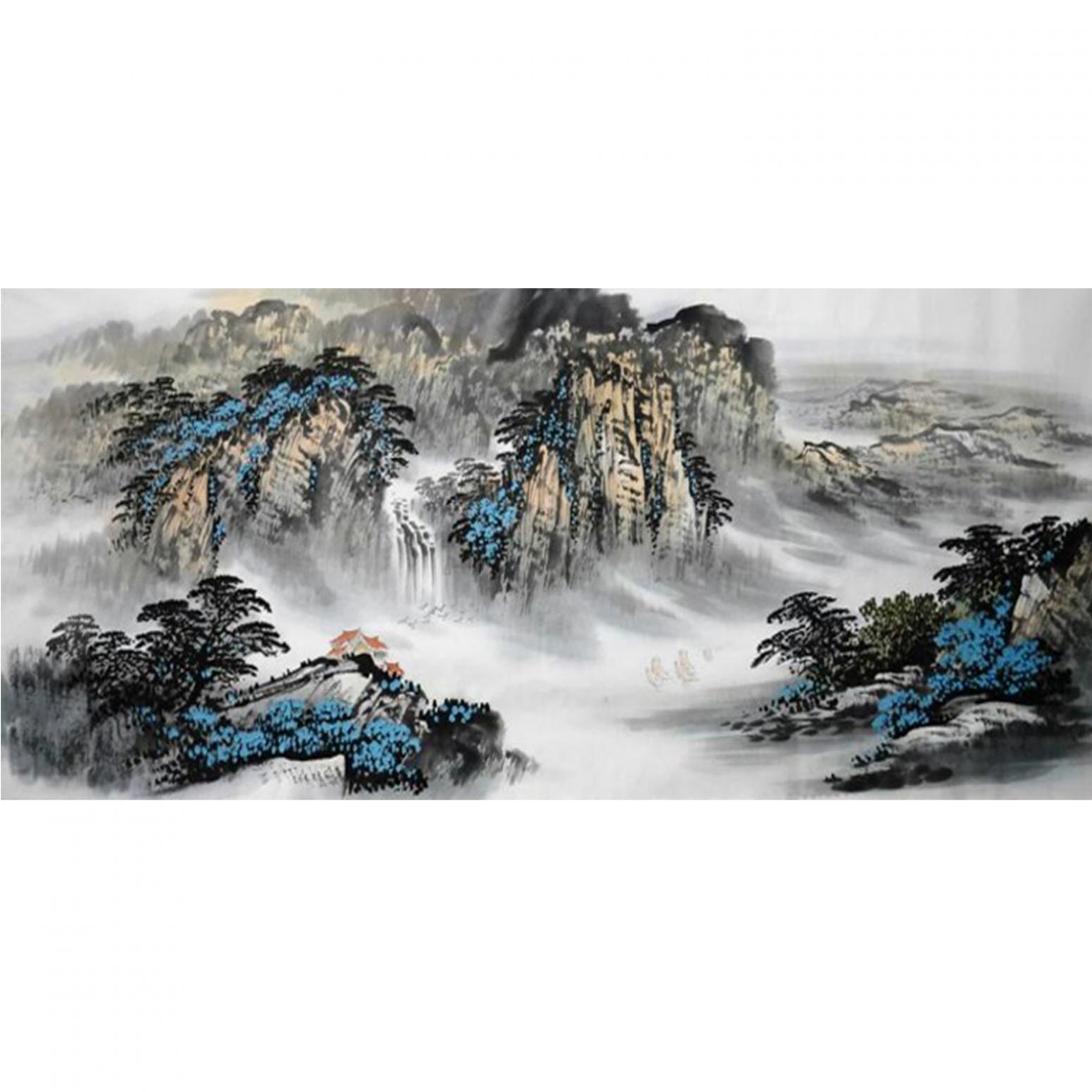 刘恒胜国画作品《【山水13】作者刘恒胜》