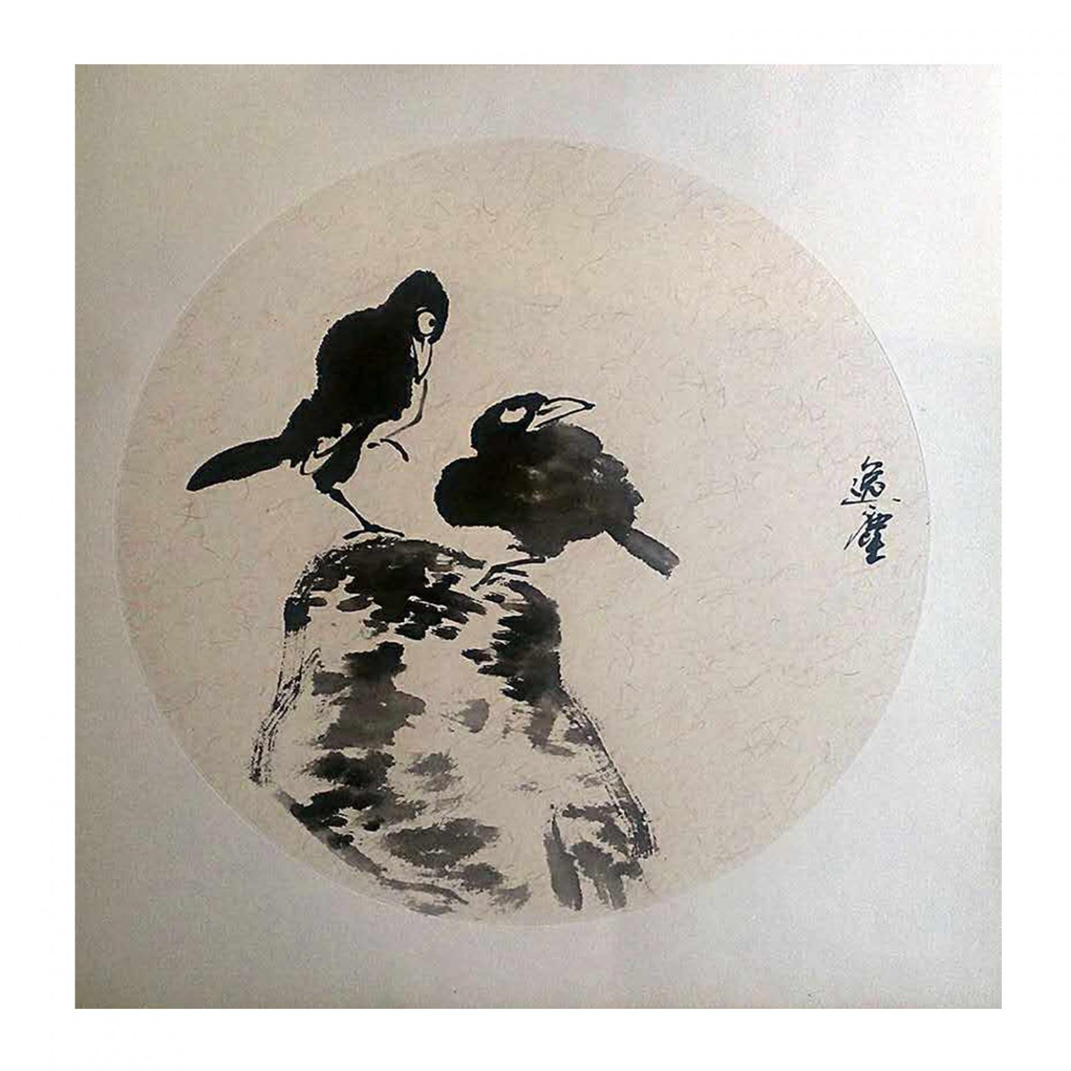 高勇利国画作品《【石立】作者高勇利》