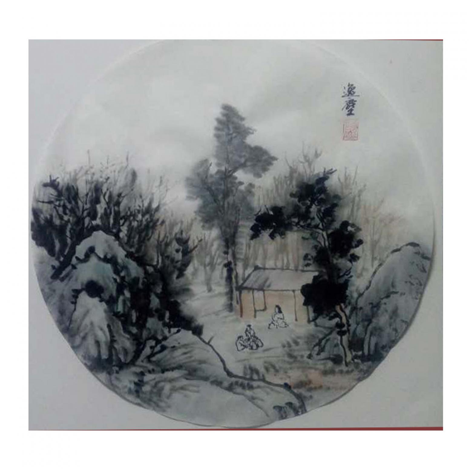 高勇利国画作品《【欢声笑语】作者高勇利》