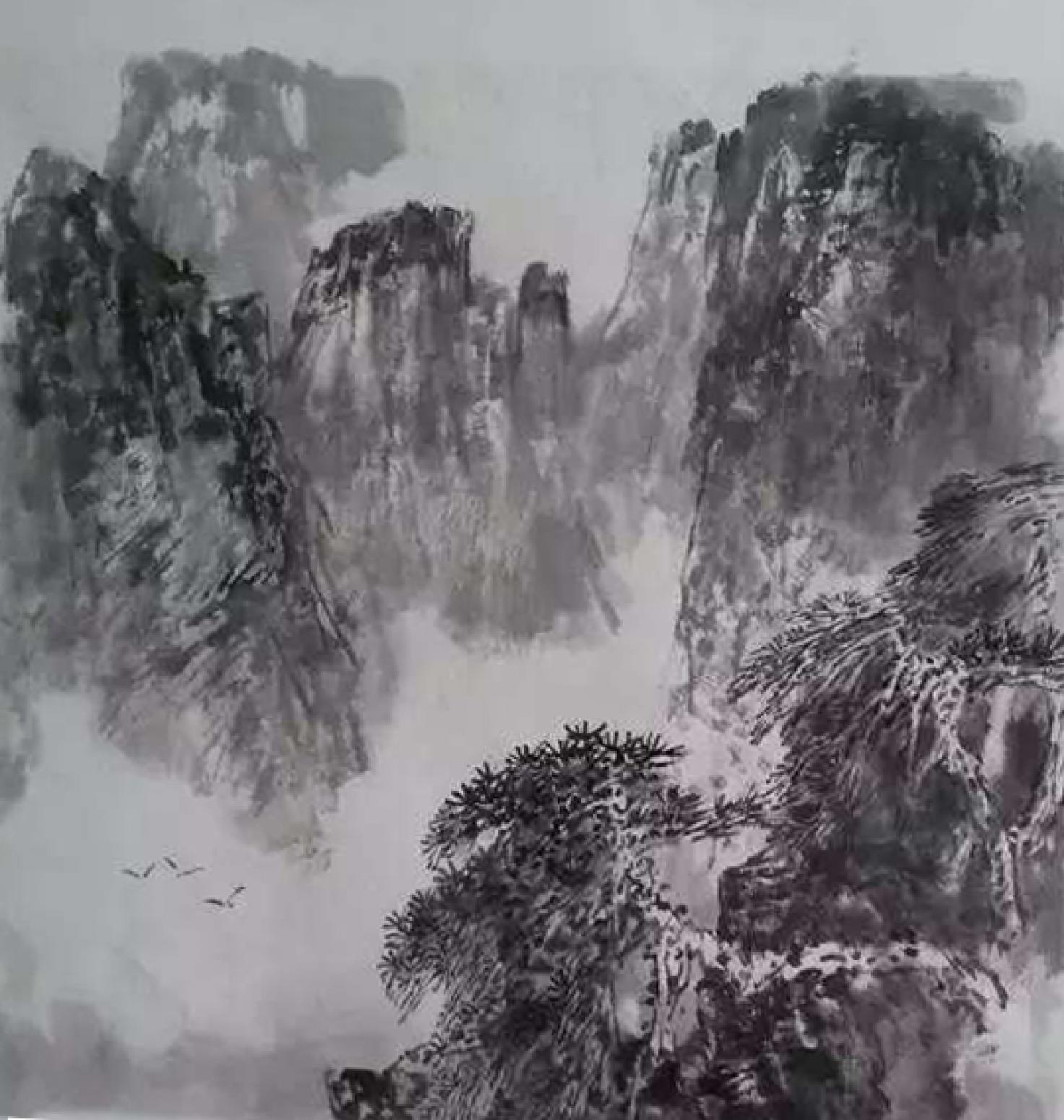 范云平国画作品《【山水1】作者范云平》【图0】