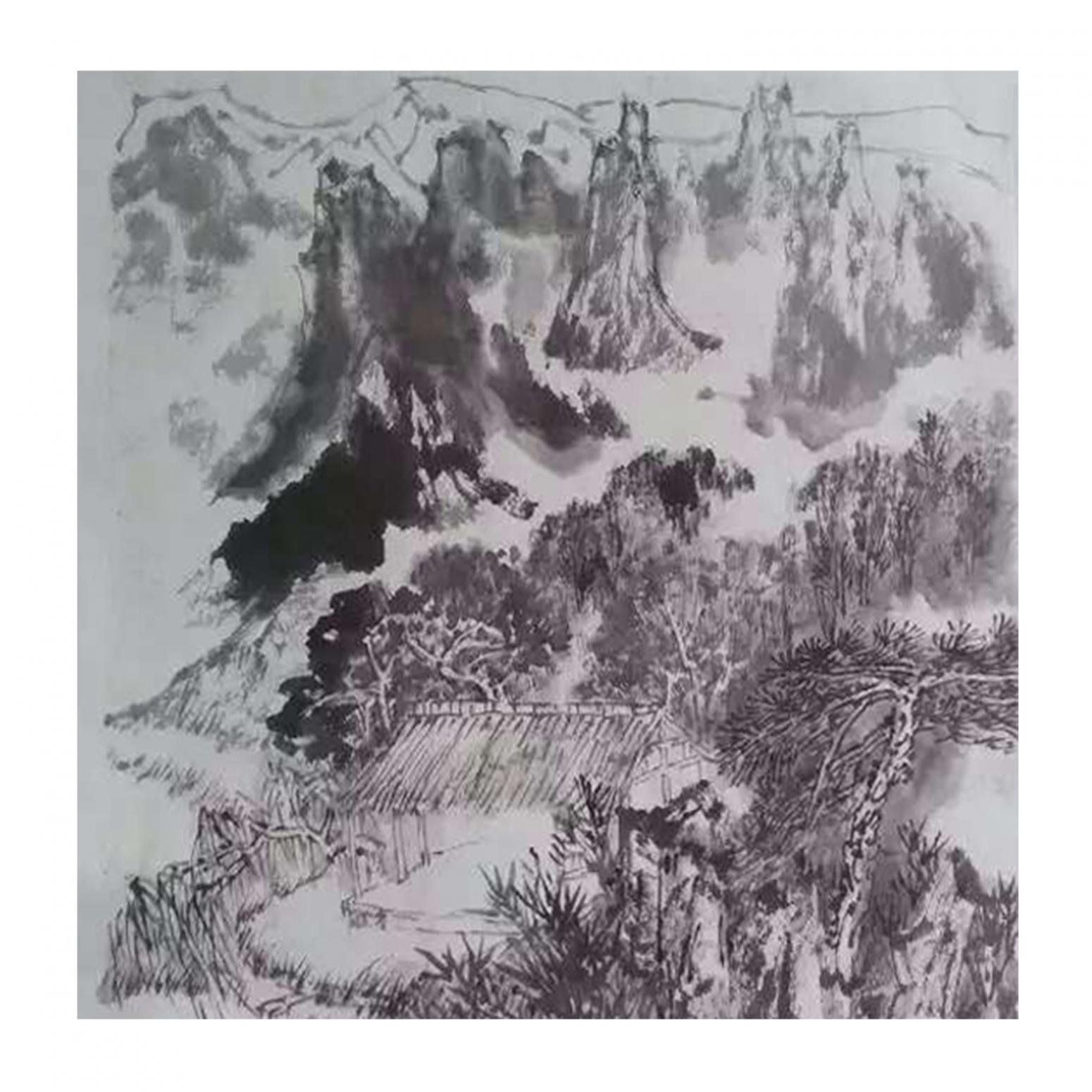 范云平国画作品《【山水2】作者范云平》