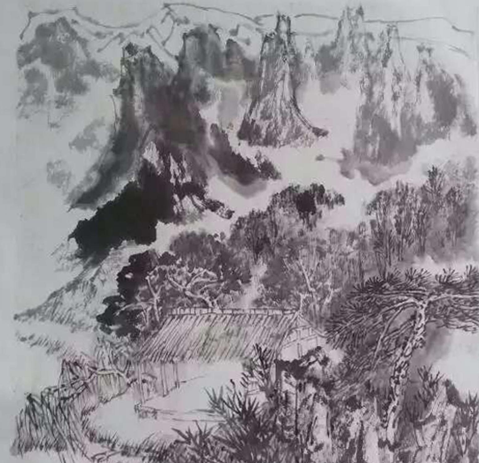 范云平国画作品《【山水2】作者范云平》【图0】