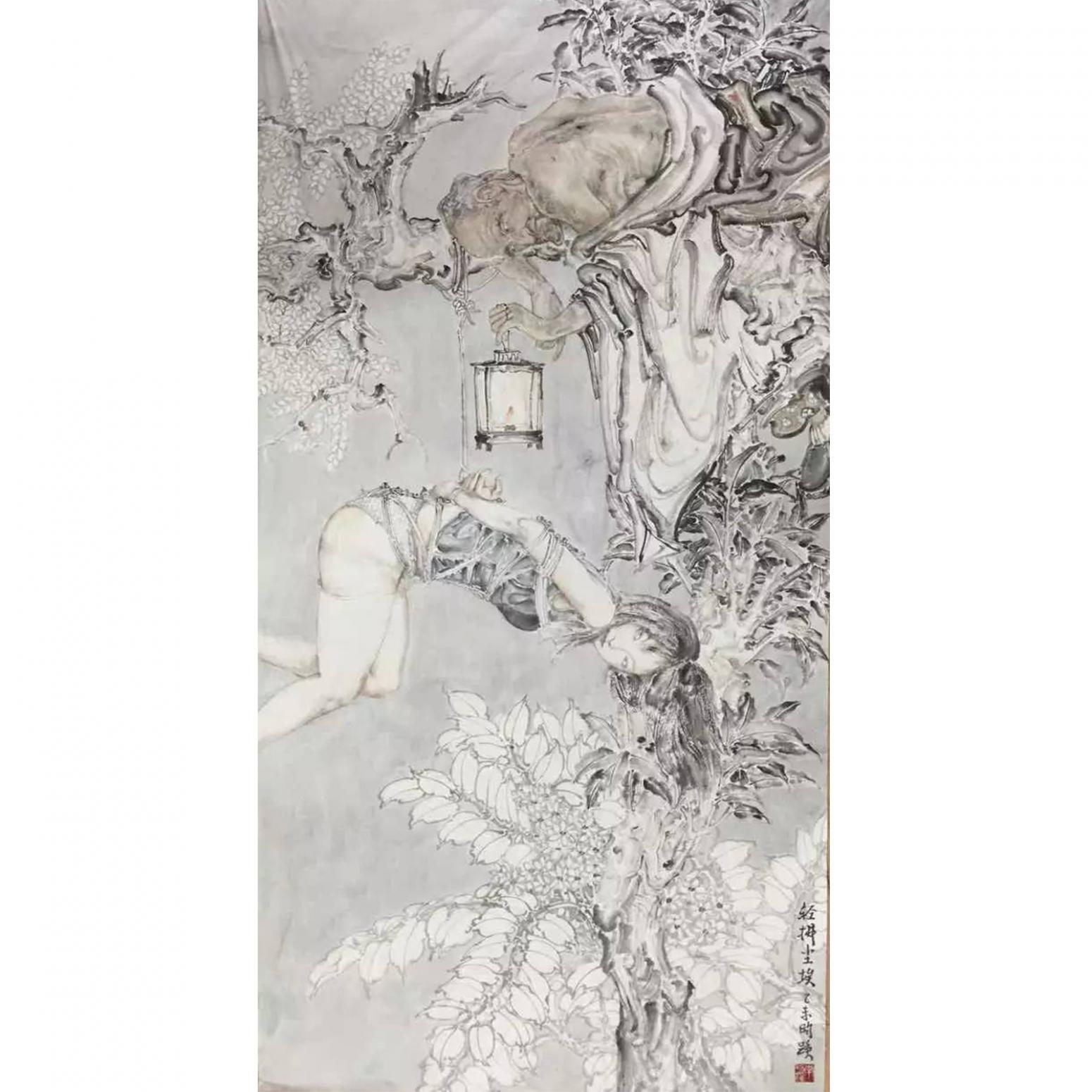 范云平国画作品《【人物4】作者范云平》