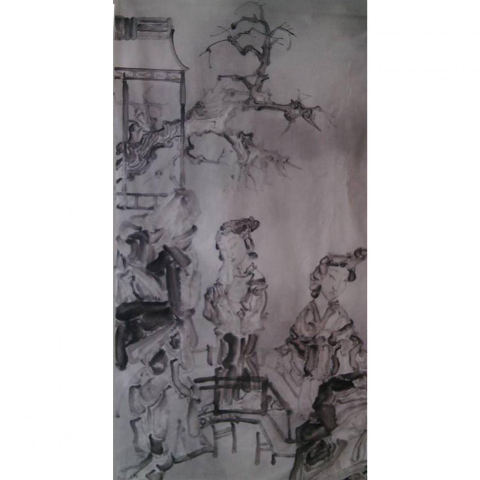 范云平国画作品《【人物5】作者范云平》