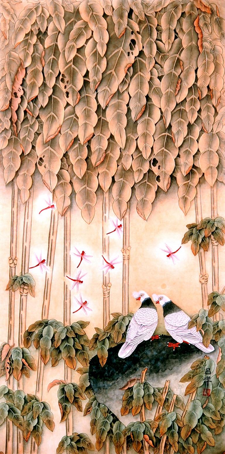 吕萍国画作品《【秋韵】作者吕萍》【图0】