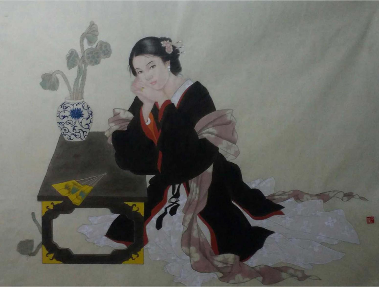 高隆正国画作品《【仕女】作者高隆正》【图0】