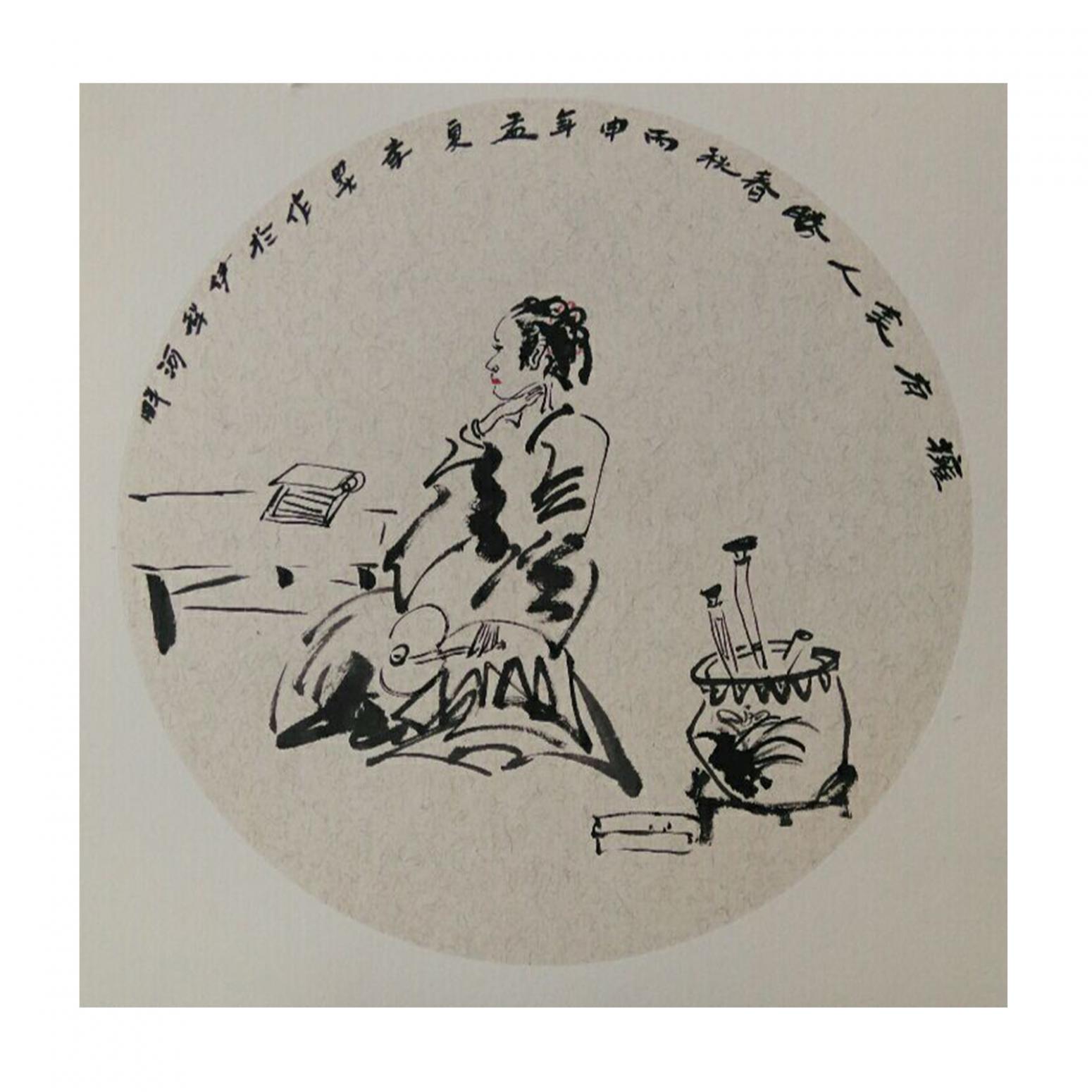 李昇国画作品《【人物2】作者李昇》