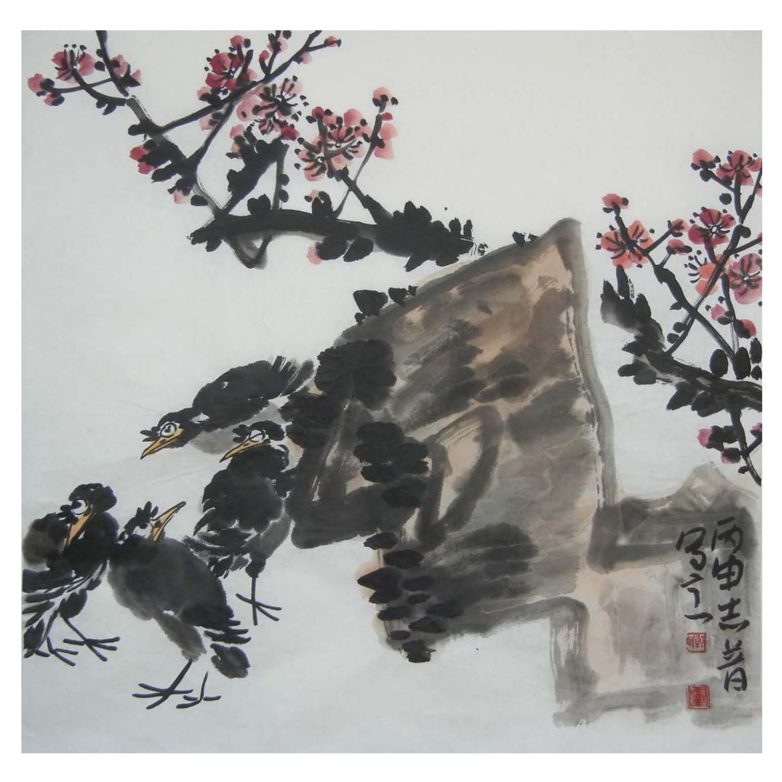 郭志普国画作品《【写意画鸟】作者郭志普》