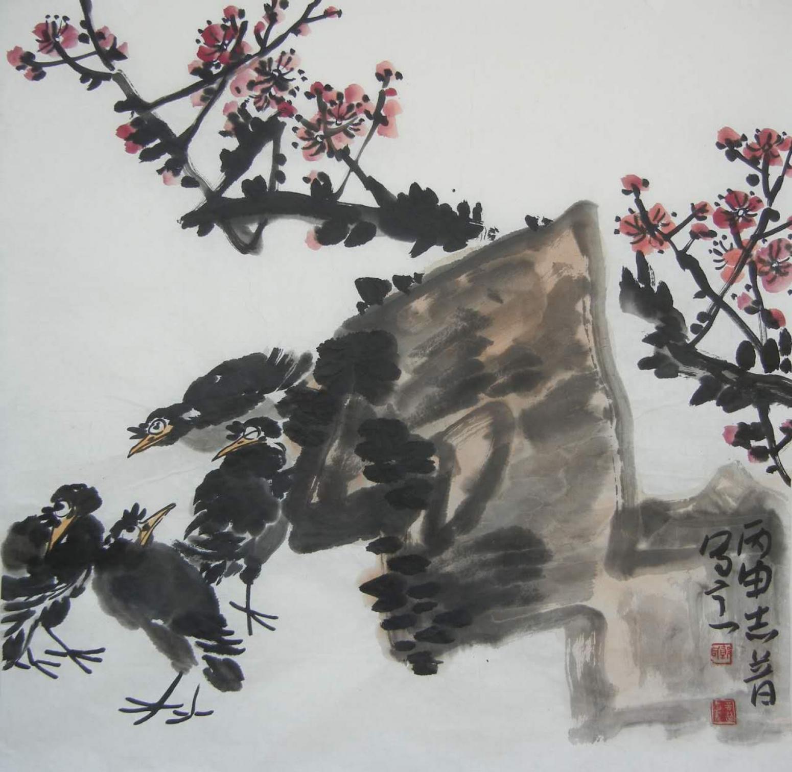 郭志普国画作品《【写意画鸟】作者郭志普》【图0】