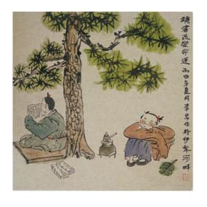 艺术品图片：艺术家李昇国画作品名称《【人物5】作者李昇》价格720.00 元