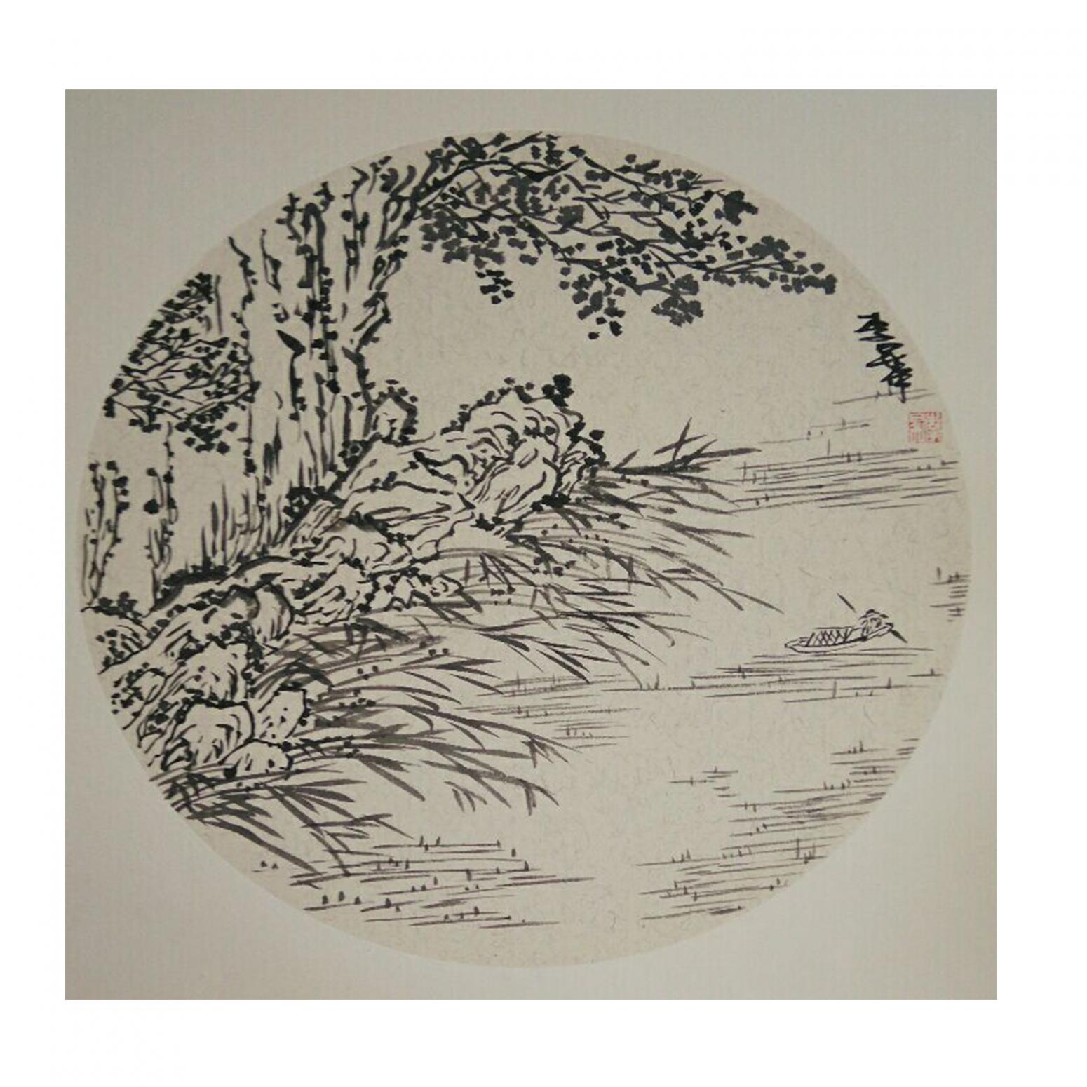 李昇国画作品《【山水1】作者李昇》